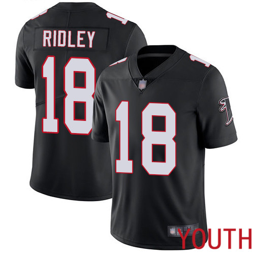 Atlanta Falcons Limited Black Youth Calvin Ridley Alternate Jersey NFL Football #18 Vapor Untouchable